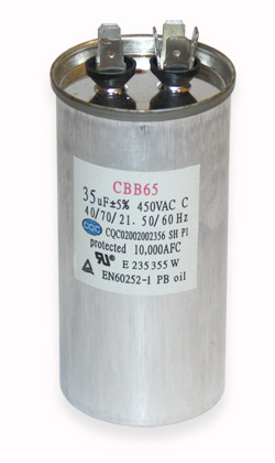 Конденсатор CBB-65 35uF 450VAC 50*105