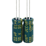 Capacitor CD110<gtran/> 22uF 50V 5*11 105C [Low ESR]