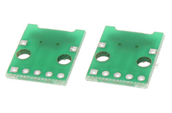 Printed board with connector microUSB type B 5p to DIP 2.54mm