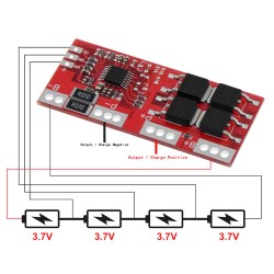 BMS security module Li-ion battery 4S 30A