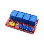 Module 4 relays 12V 10A with opto-decoupling HW-280