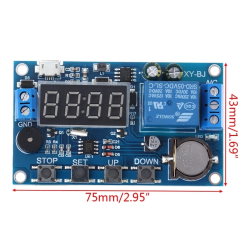 Module relay with real time clock RTC