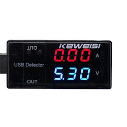 USB вольт-амперметр Keweisi тестер 3.3-9V 3A