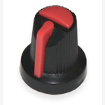 Handle on axle 6mm Star AG21 15x17 Black with red pointer