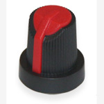 Handle on axle 6mm Star<gtran/> AG10 15x17 Black with red pointer<gtran/>