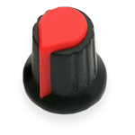Handle on axle 6mm Star<gtran/> AG02 PLB 15x17 Black with red pointer<gtran/>