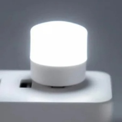 Лампа светодиодная USB цилиндр белый холодный свет