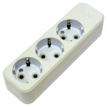 Plug-in block<gtran/> 3 sockets with grounding [16A, 250V]<gtran/>