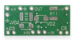 Printed circuit board balanced in/unbalanced out for HiFi&HiEnd