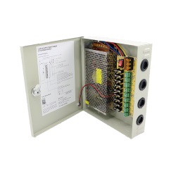 Power supply in box 12V 10A 9CH with Superpower lock