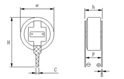 Ионистор 1.0F 5.5V SE-5R5105ZV   V-type