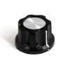 Handle on axle 6mm Star MF-A02 Black D = 23mm H = 13mm