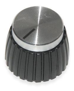 Handle on axle 6mm Star MARSHALL STYLE KNOB,SILVER 6*18T