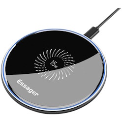 Беспроводное зарядное устройство Qi 15W Wireless Charger черное
