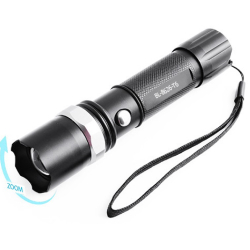 Handheld LED flashlight Police T8626-T6 zoom BOX