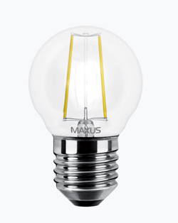 Лампа світлодіодна MAXUS LED G45 FM 4W 4100K 220V E27