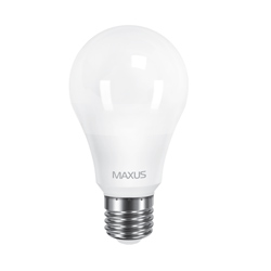 Лампа светодиодная MAXUS LED A65 12W 3000K 220V E27