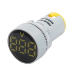 Panel voltmeter AD16-22VM-Y-1 20-500VAC Yellow