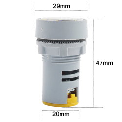 Panel voltmeter AD16-22VM-Y-1 50-500VAC Желтый