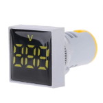 Panel voltmeter AD16-22VMS-Y-1 20-500VAC Yellow