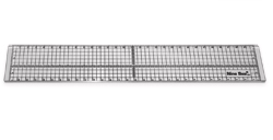 Plastic ruler Nine Sea 101 with metal piping, 30 cm