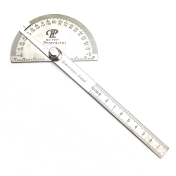  Steel protractor with a ruler 100 mm