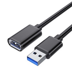Cable USB3.0 AM/AF, extension cable 1.5m black