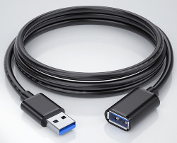 Cable USB3.0 AM/AF extension cable 2m black