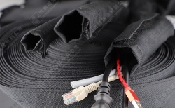 Velcro cable sleeve SP-MST-20 textile wrap BLACK [1m]