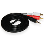 Cable Audio 1.5m, 3.5mm (jack)/2xRCA (tulip)