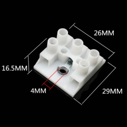 Connector PA10-3P plastic 250V 10A