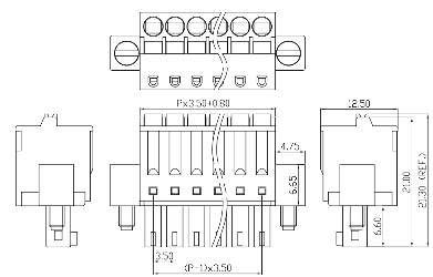 Клеммник разъемный XK15EDGKDM-3.5-03P