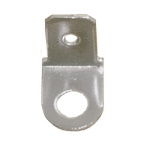 Knife terminal 6.3*0.8mm with hole d=4.2mm 90 degrees.