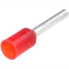 Lug for wire<gtran/> E1012 section 1.0mm2 L = 12mm (red)<gtran/>
