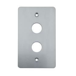 Panel for two anti-vandal buttons 19mm