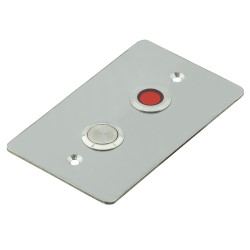 Panel for two anti-vandal buttons 19mm