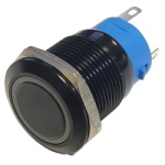 Кнопка Антивандальная FT19Q-F11Z/E синяя подсветка 12-24V AC/DC