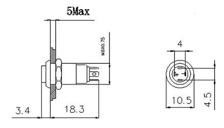 Кнопка антивандальная HS8H-10Z/J/N