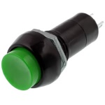 Button PBS-11A latching OFF-ON, green