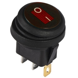 Key switch KCD1-101N-6 ON-OFF RED 3pin IP65
