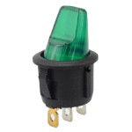 Key switch KCD1-101N-10 illuminated ON-OFF 3pin Green