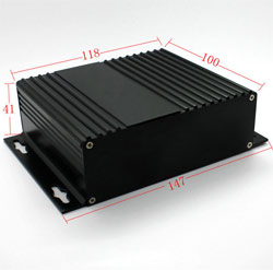 Aluminum housing 100*147*41MM aluminum case BLACK