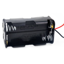 Battery compartment 4 * AA with wires (2x2)