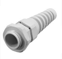 Sealed cable gland PG7 coiled White