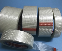 Fiberglass reinforced tape Lian Li Tape 10P66, roll 50mm x 25m TRANSPARENT