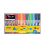 Набір маркерів перманентних подвійних G-969, 1+2мм, 12 кольорів