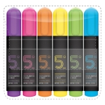 A set of markers for selection text (highlighter) G-05180, 6 colors, 5mm