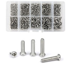 Set of stainless steel screws M2, M2.5 500pcs. stainless steel 304