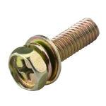 Galvanized screw<gtran/> M4x8mm washer with hex head PH<gtran/>