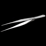 Tweezers, pointed, straight, 140 mm, 304 stainless steel